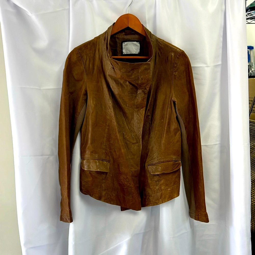 Q40 Assymetrical Leather Jacket